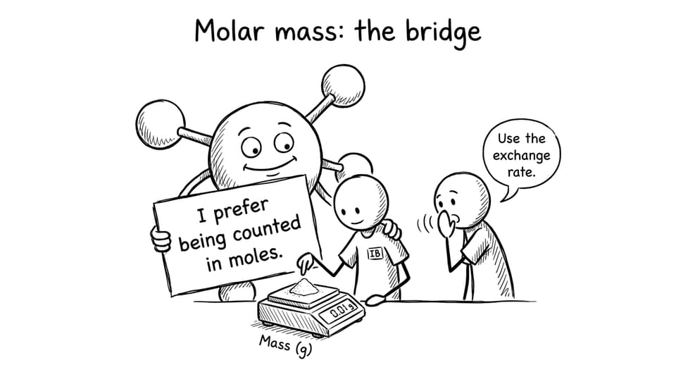 Molar mass comic relief