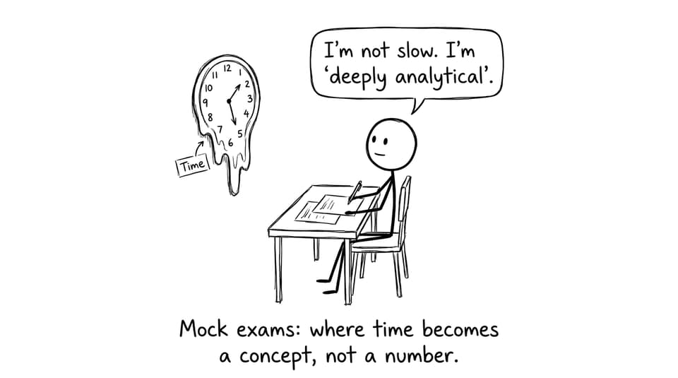 A mock exam where time melts