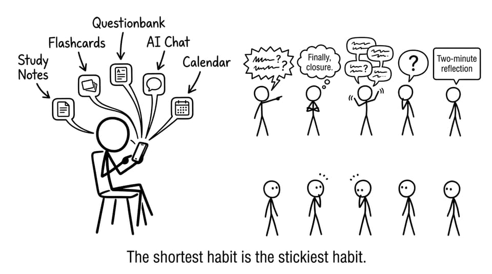 Apps argue until calendar says two-minute reflection