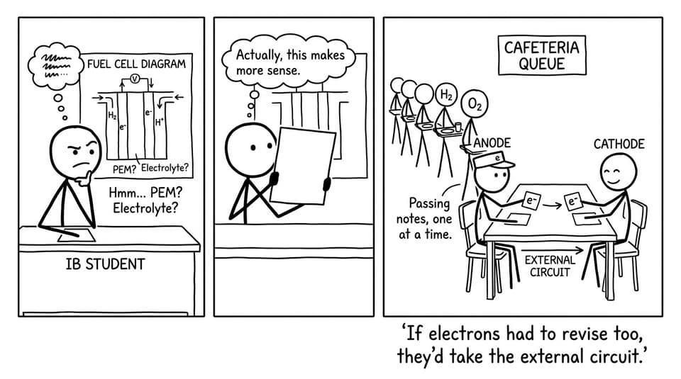 Electrons revising too