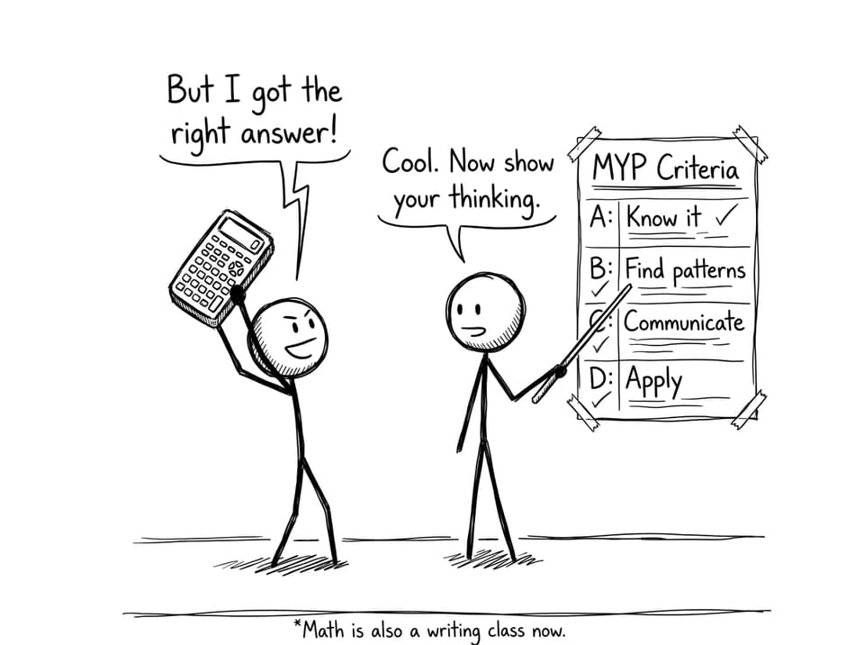 Student learns MYP rubric the hard way