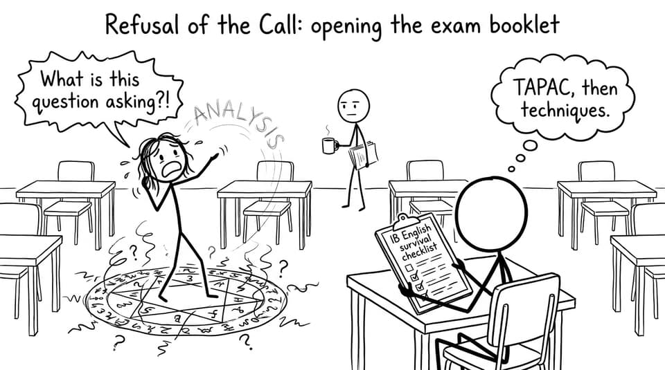 Refusal of the Call: opening the exam booklet