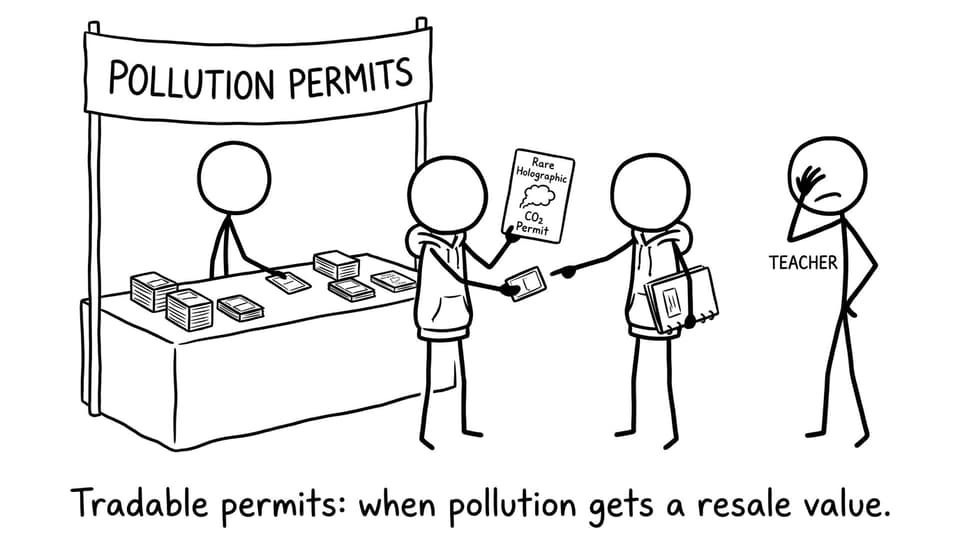 Pollution permits, now in trading-card form