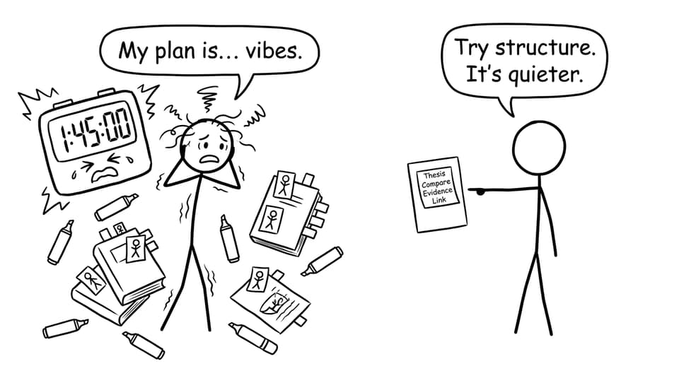 A stressed IB student meets a calm structure