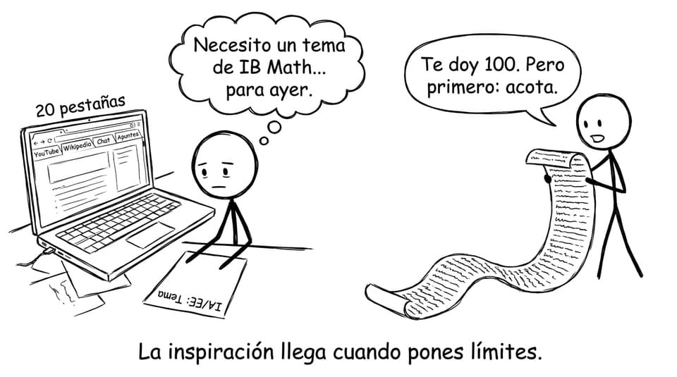 Estudiante buscando tema de IA