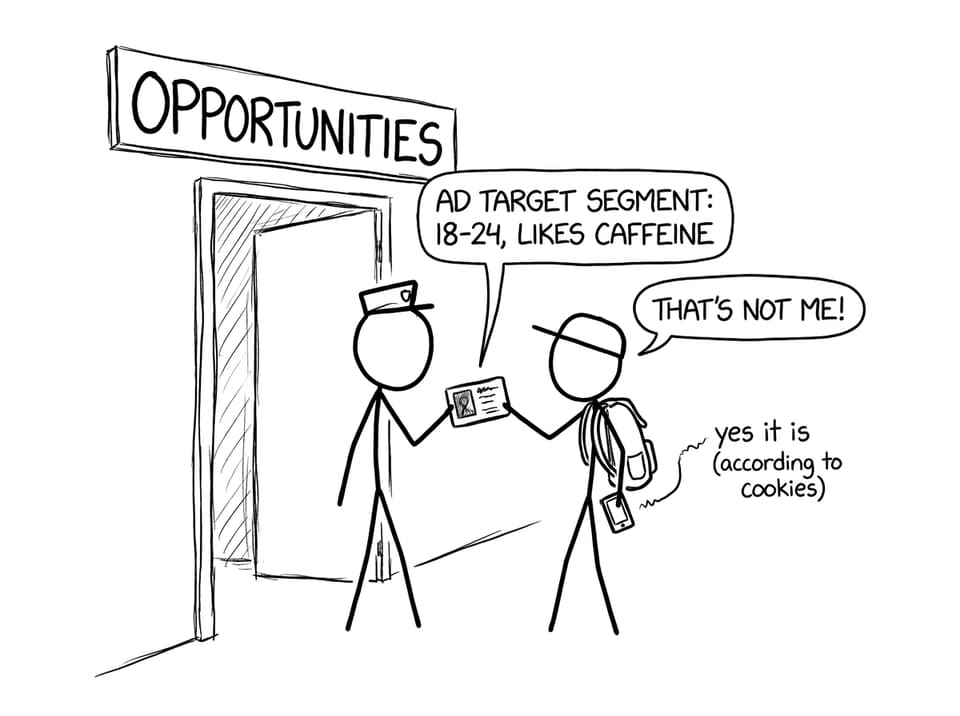 Ad segment bouncer joke