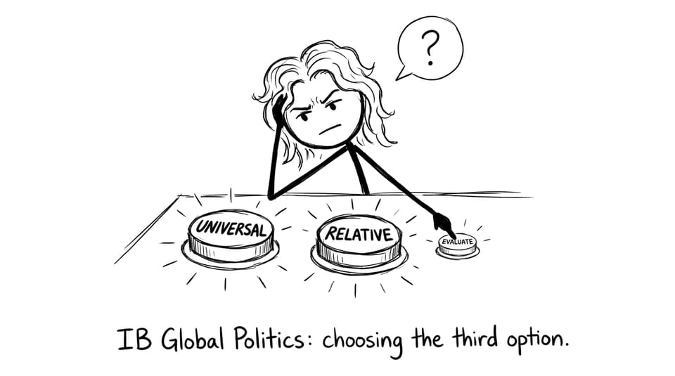 IB student presses evaluate button
