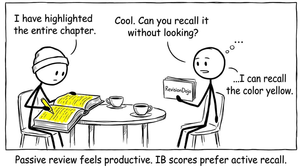 A highlighter addict vs a flashcard user