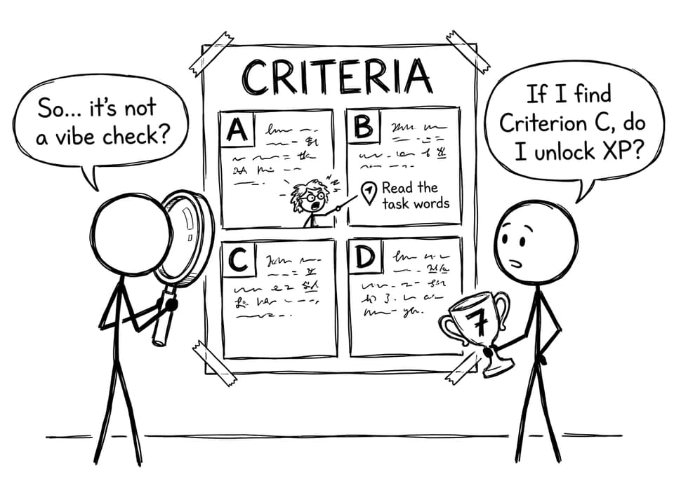A comic about decoding criteria