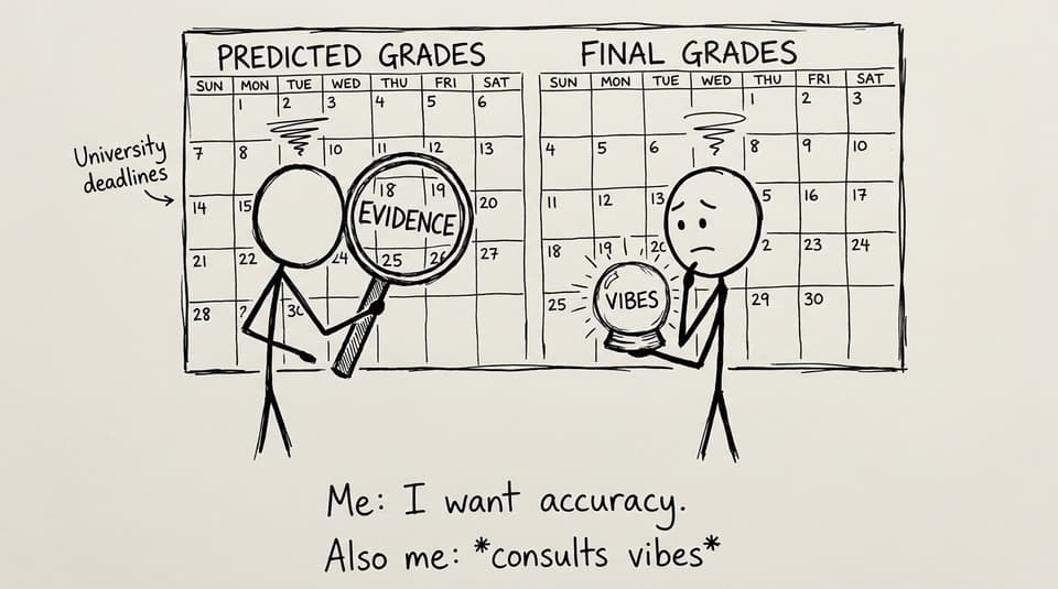 IB predicted vs final grades comic