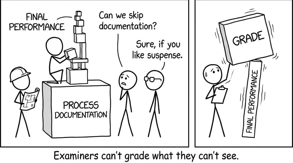 IB Theatre process vs grade comic