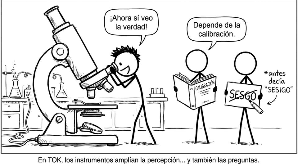 Microscopio, calibración y sesgo