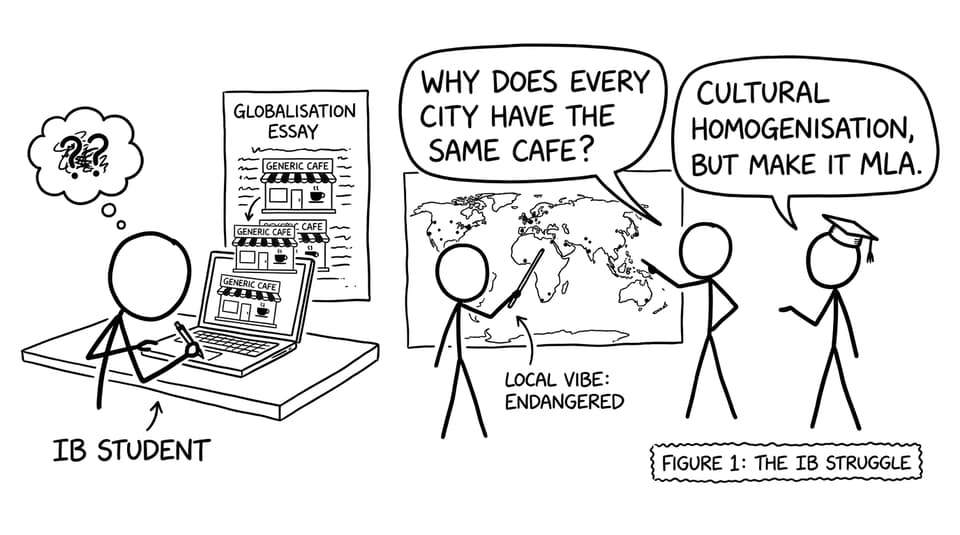 IB student notices every city has the same cafe