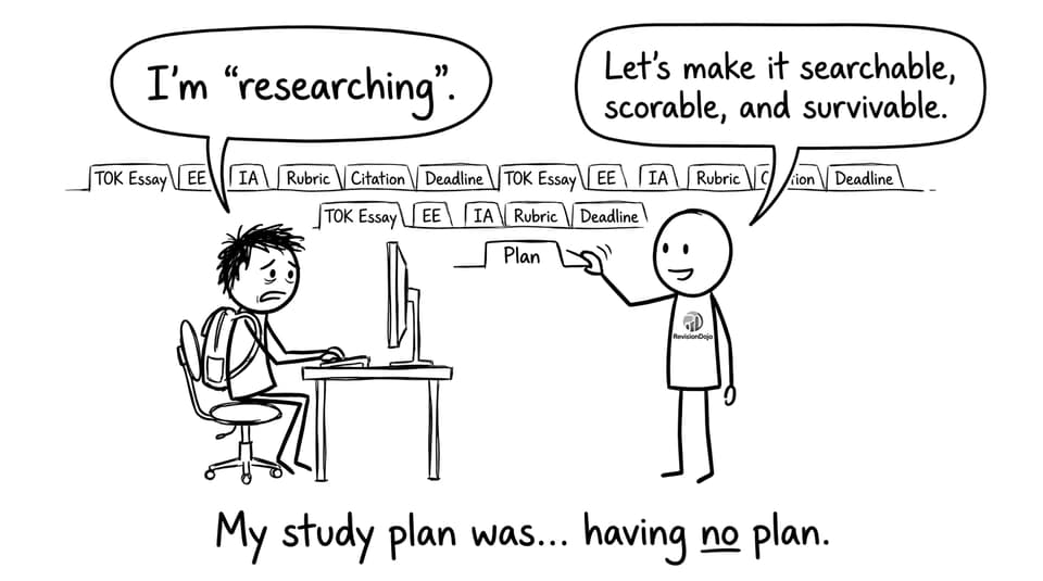 A student discovers the difference between panic and a plan