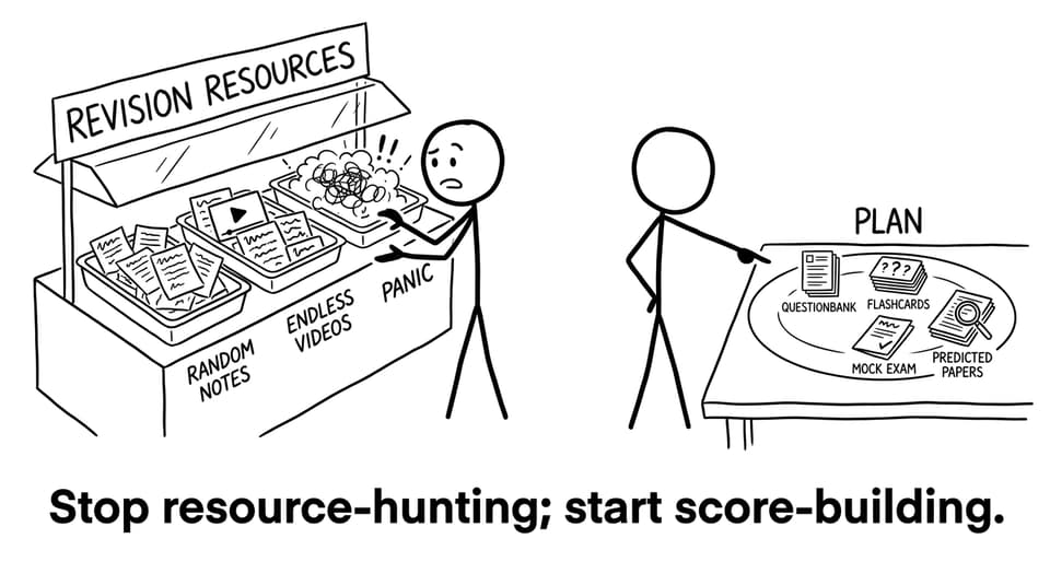 Stop resource-hunting; start score-building