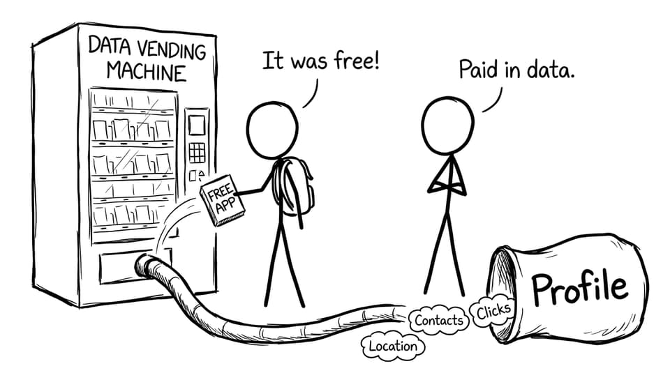 Free app paid in data comic