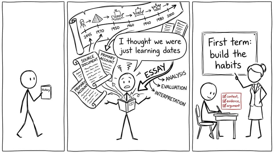 A student discovers that IB History involves more than remembering dates