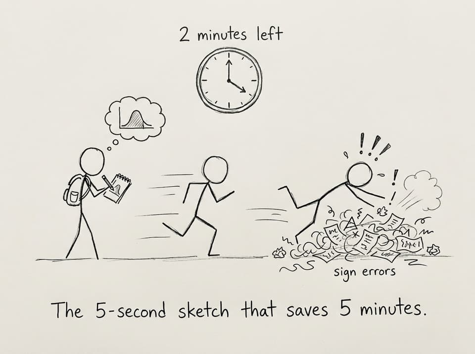 5-second sketch saves time
