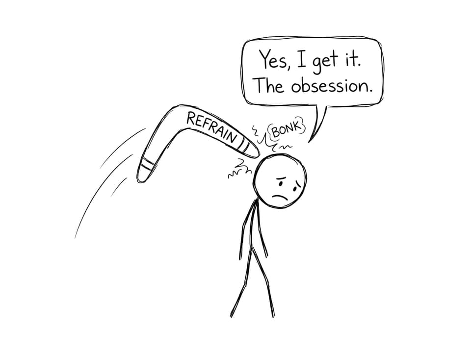 Villanelle refrain boomerang