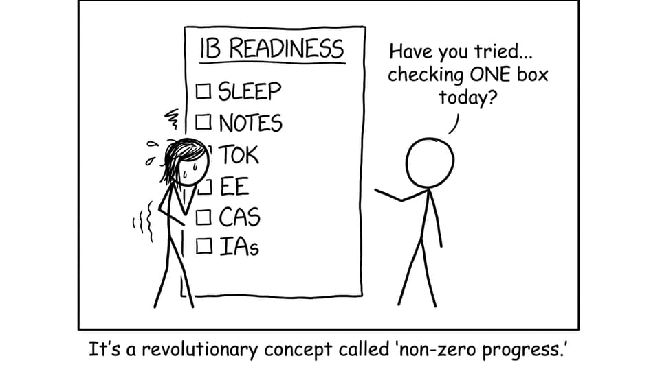 A student versus the IB readiness checklist