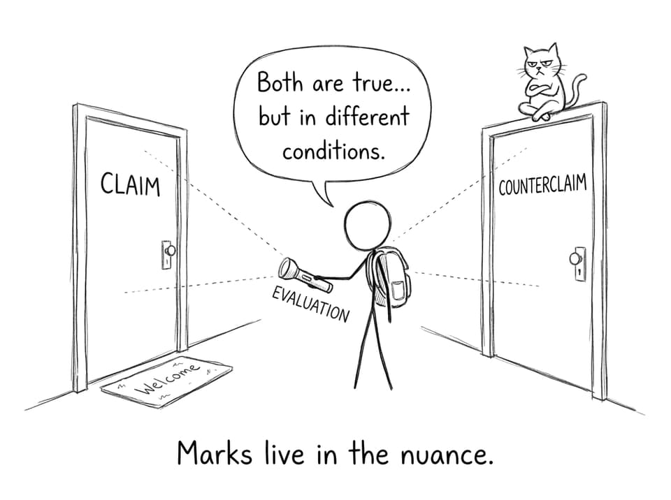 Marks live in the nuance.