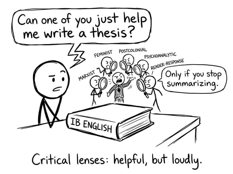 Critical lenses: helpful, but loudly.
