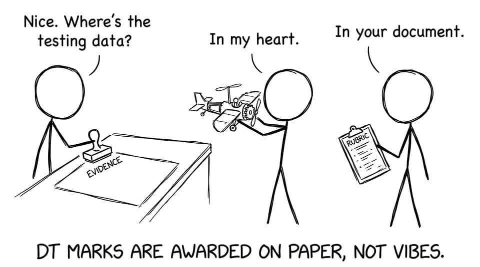 DT marks require evidence, not vibes