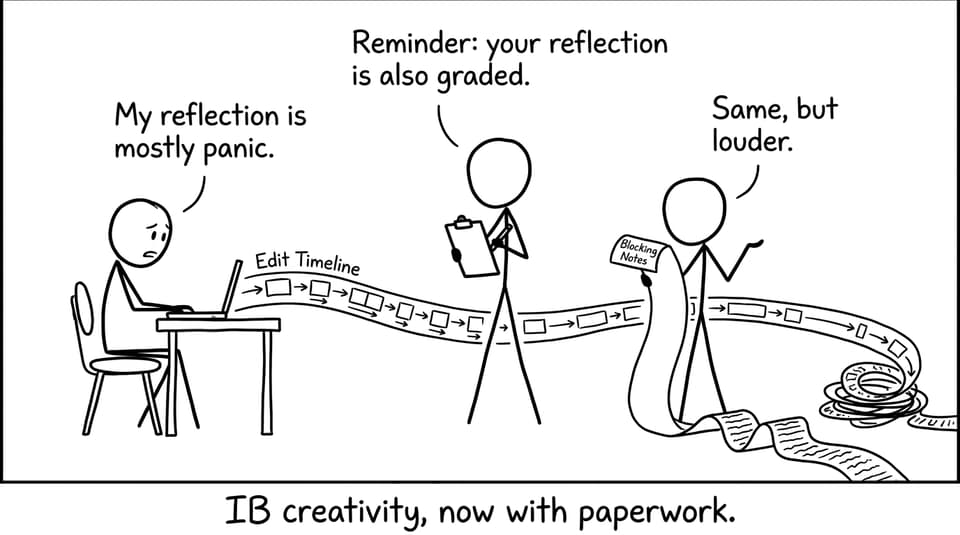 Comic about timelines and reflections