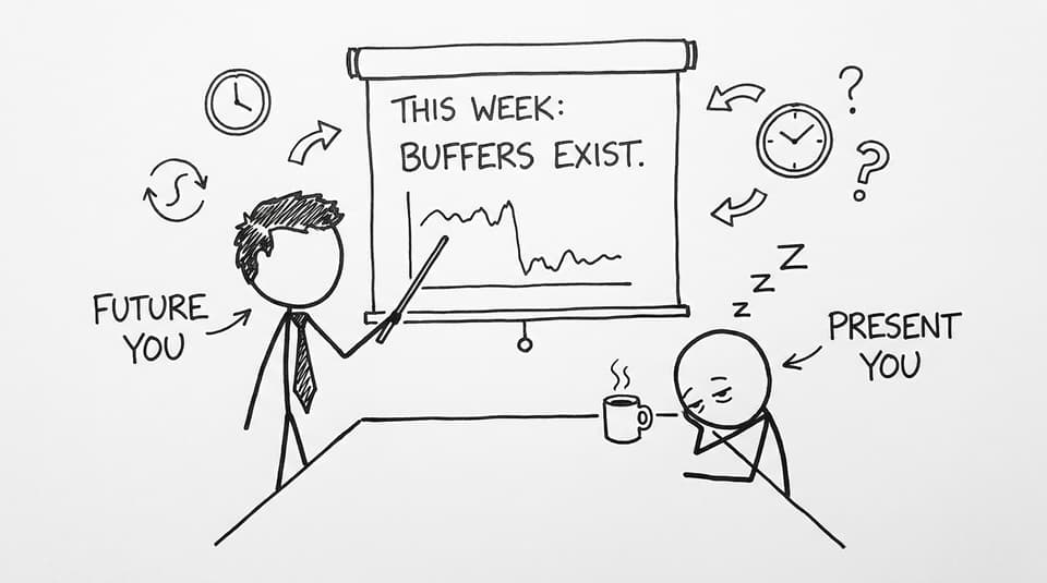 Future You presenting a weekly review