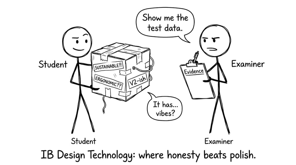 IB Design Technology: honesty beats polish