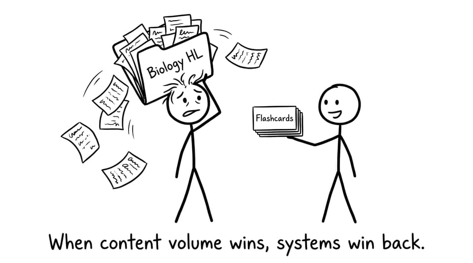 When content volume wins, systems win back.