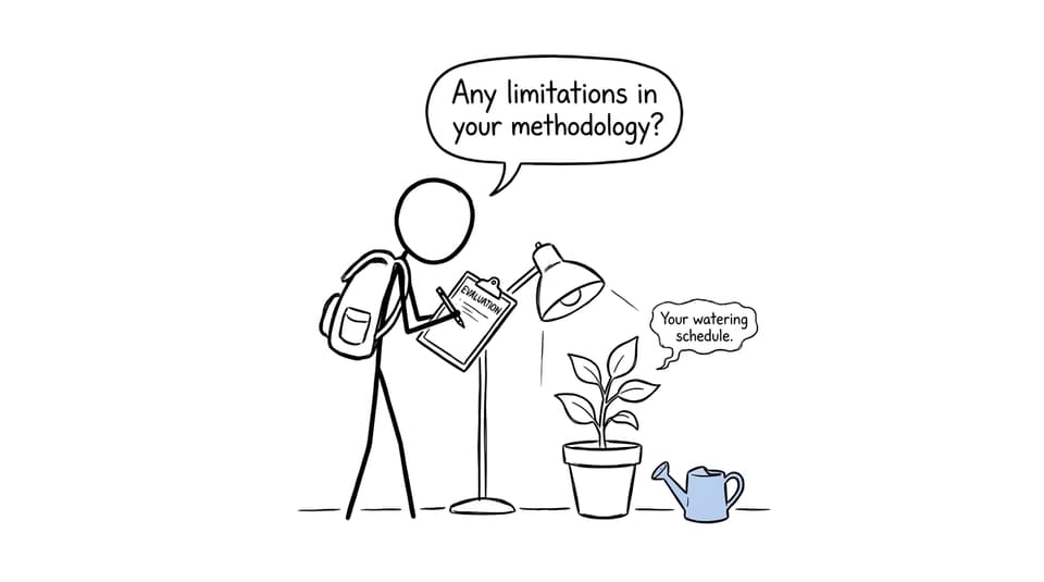 A student asking a plant to evaluate an IA methodology