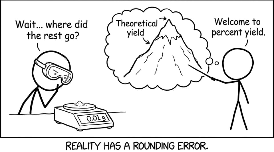 Student meets theoretical yield mountain