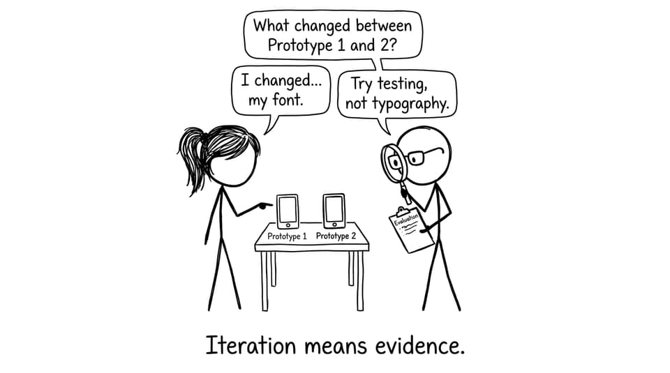 Iteration typography joke comic