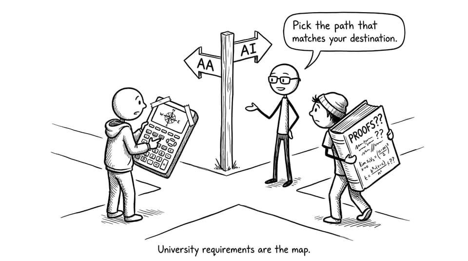 AA vs AI signpost comic