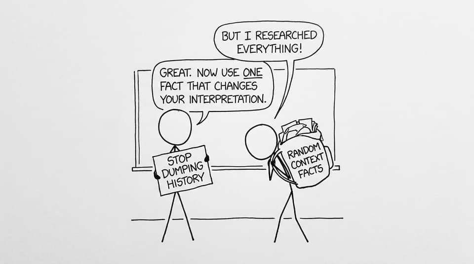 Stop dumping history.