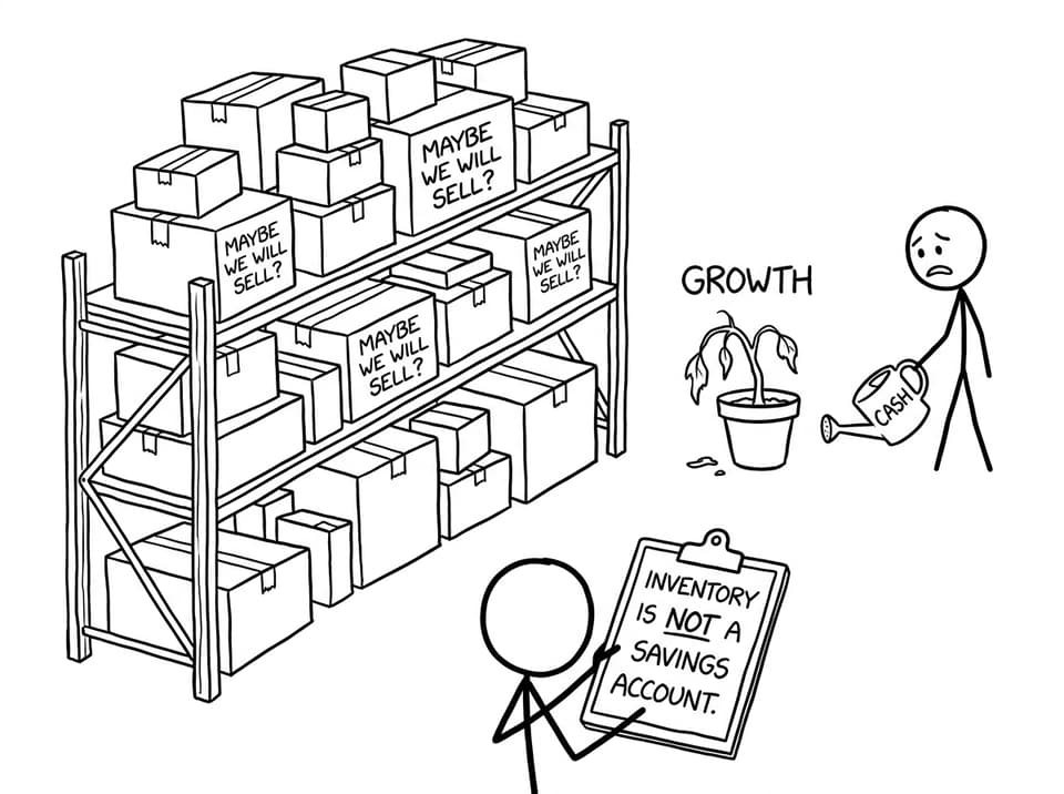 Inventory is not a savings account