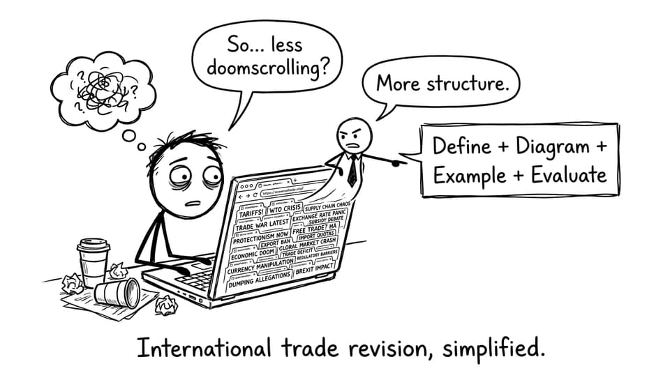 International trade revision, simplified.
