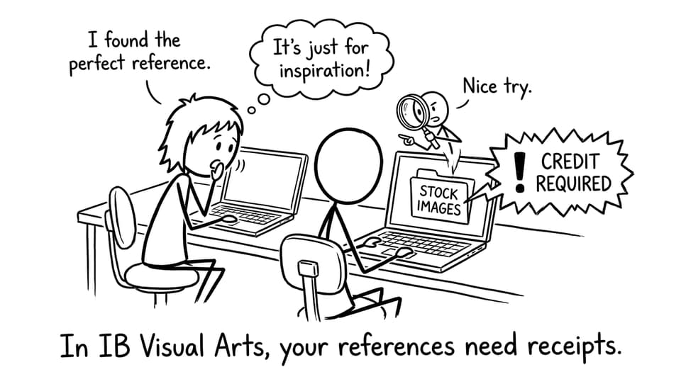 Comic about references and crediting sources