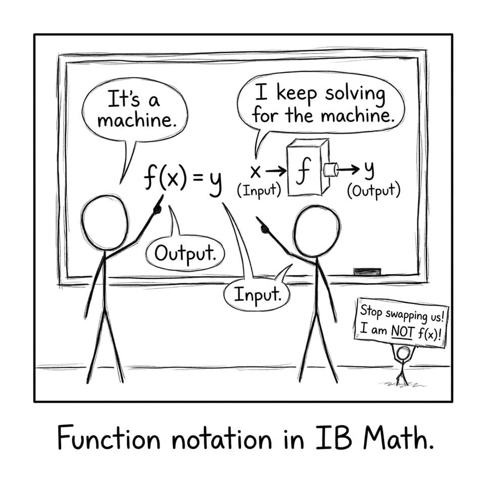 Function notation confusion joke