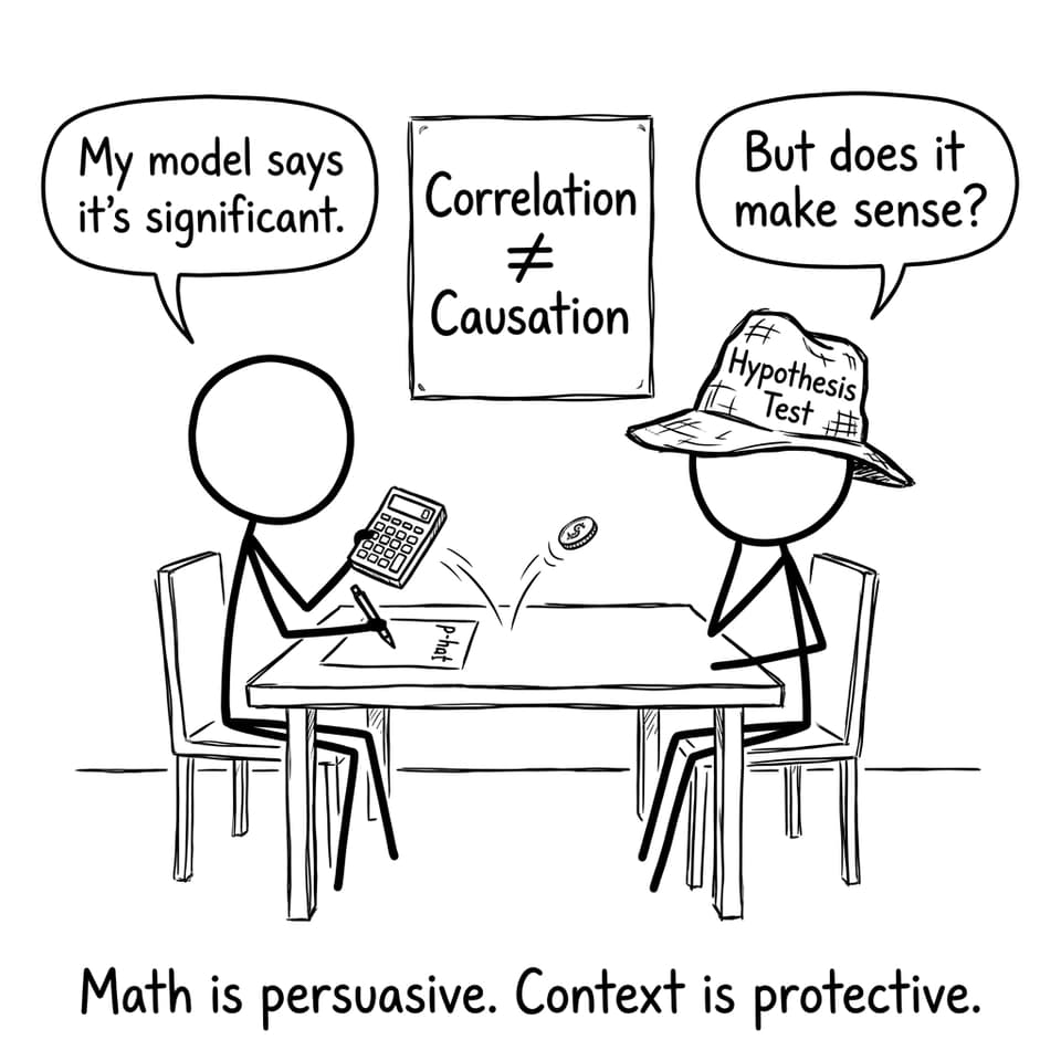 Correlation vs causation joke for IB students