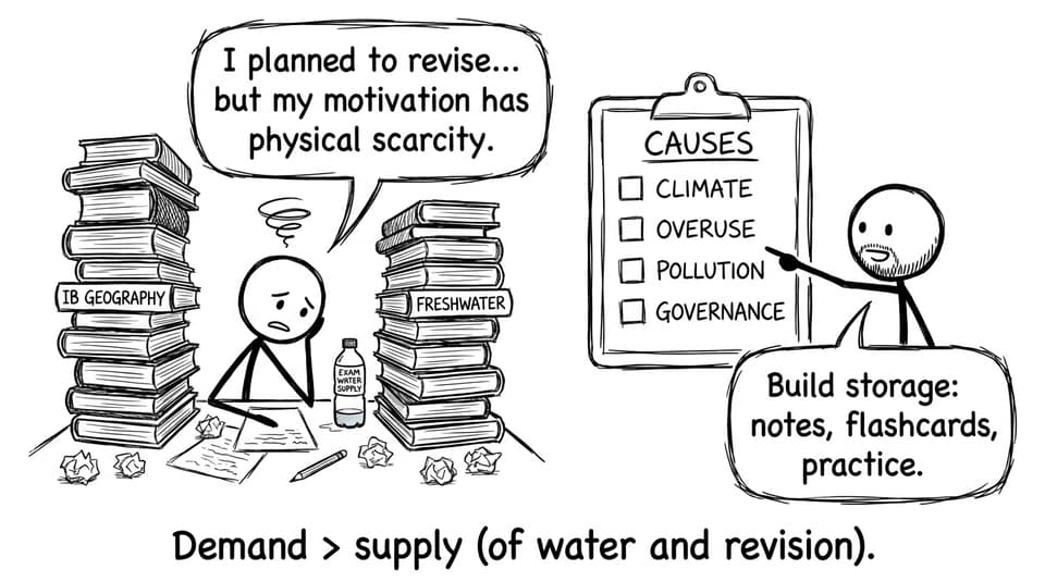 Comic about revision scarcity