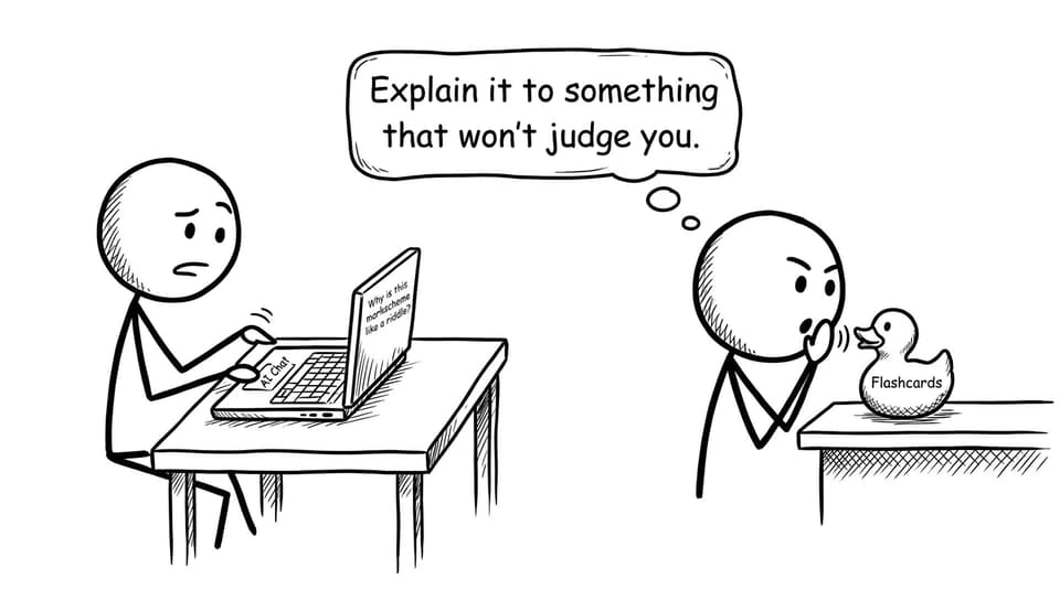 Explain it to something that won't judge you
