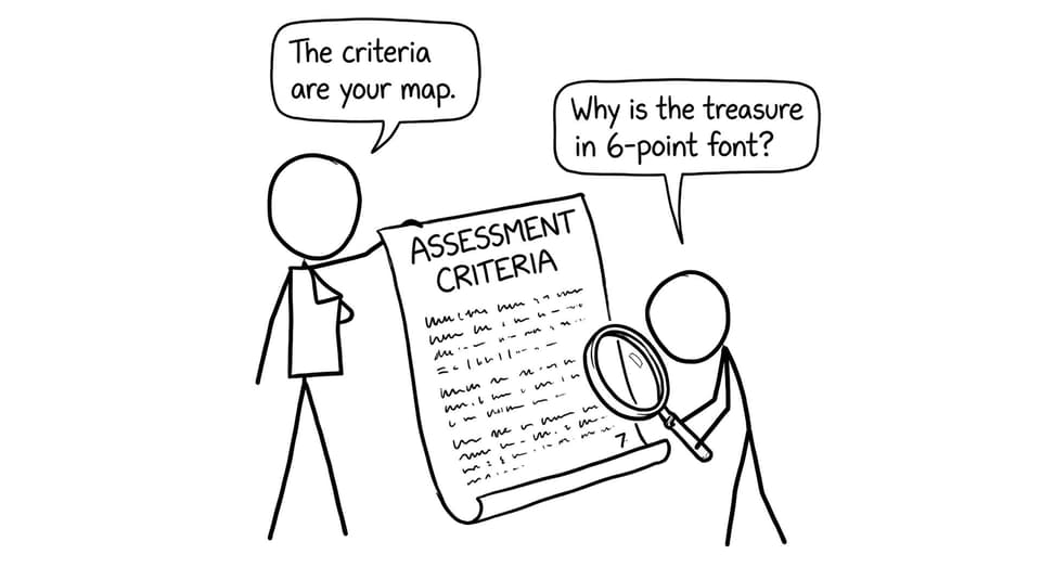 Criteria treasure map comic