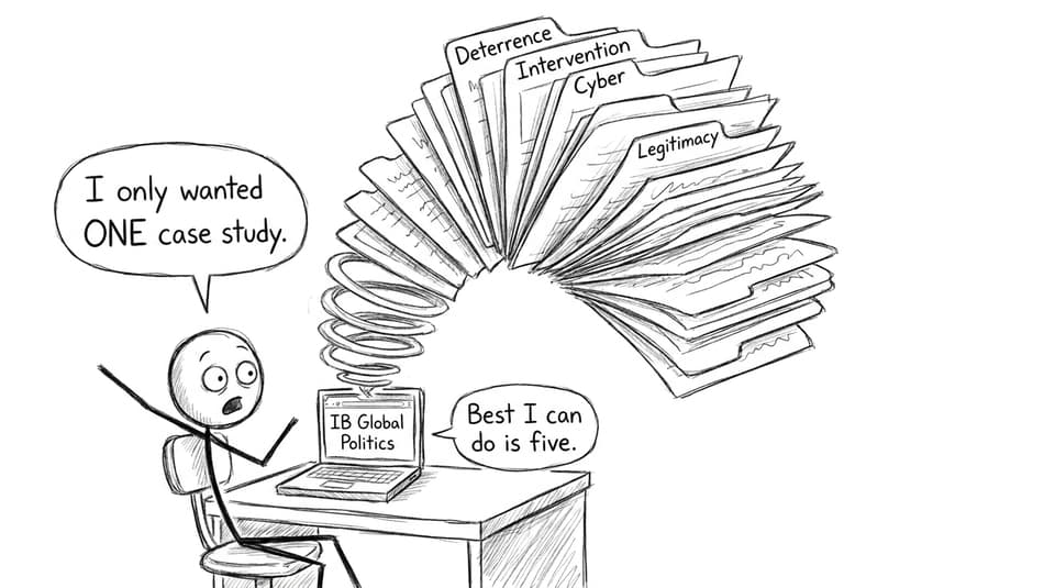 IB student vs too many case studies