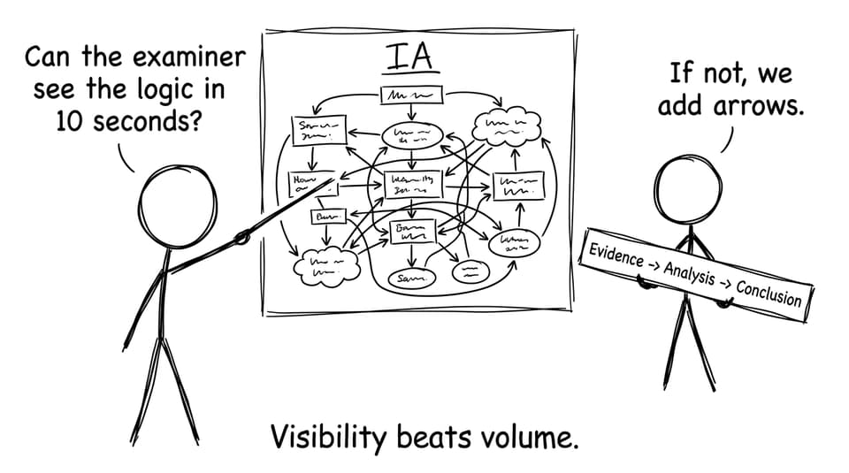 Messy flowchart with arrows added for clarity