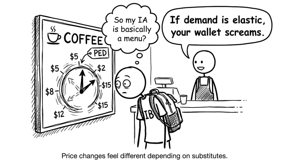 IB student vs the PED dial at a cafe