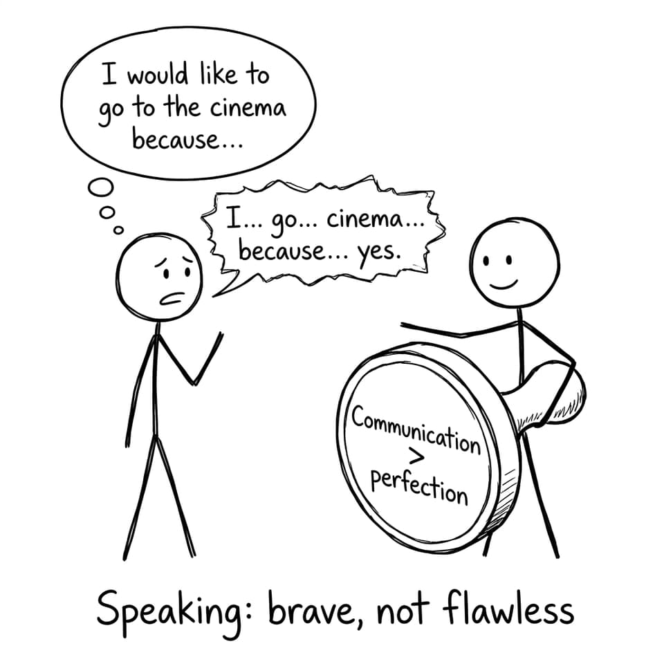 Speaking brave not flawless comic
