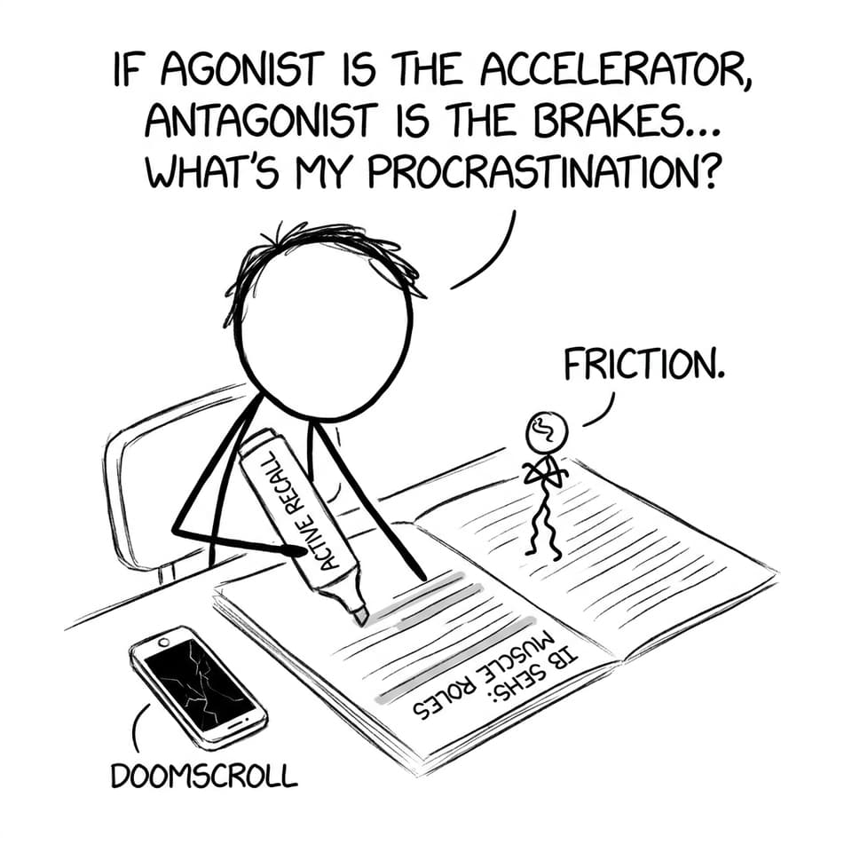 Active recall vs doomscroll comic