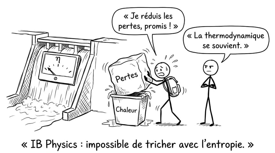 Barrage, rendement et entropie